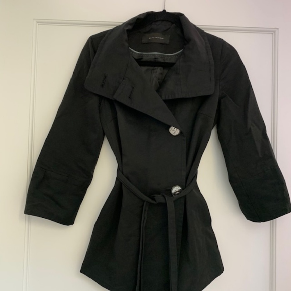 🧥 Light Weight Elie Tahari Black Belted Jacket
